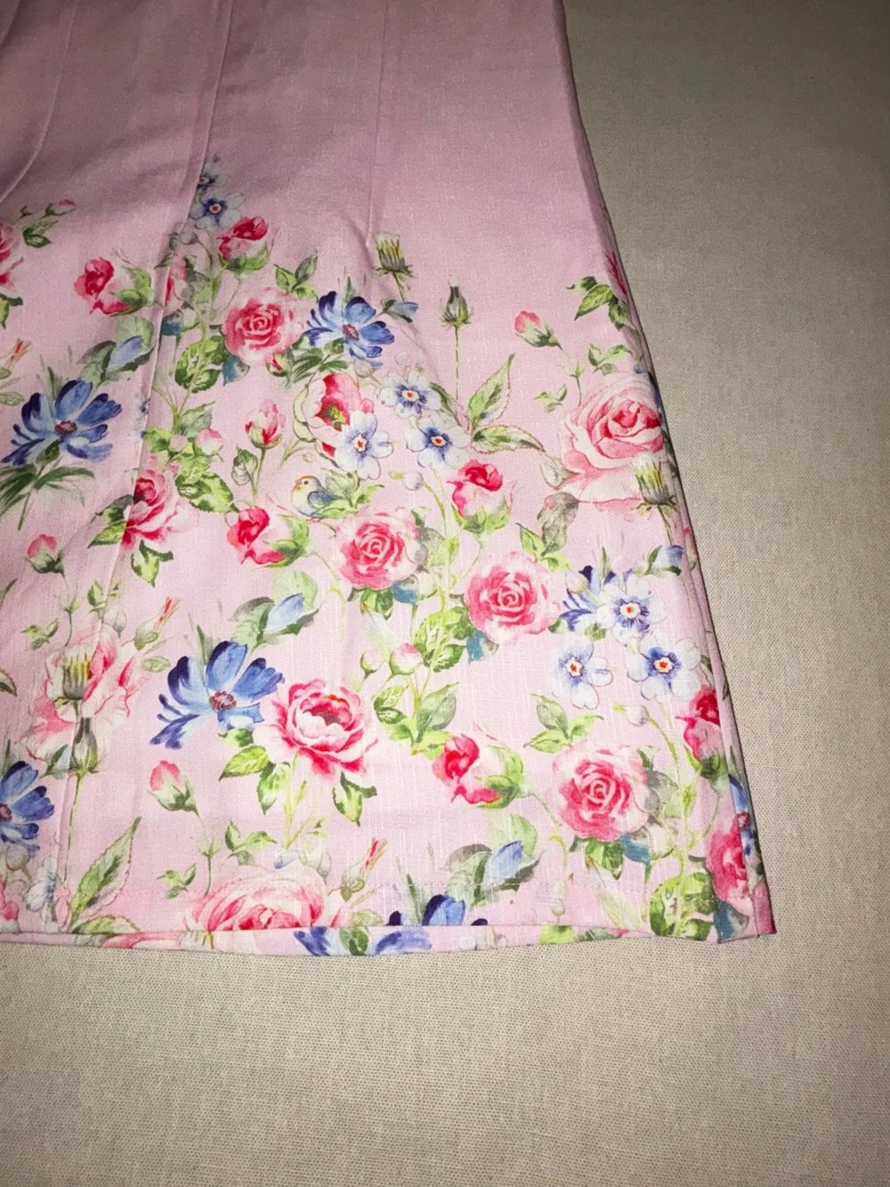 Girls Pink Floral Qipao Dress Size Youth 16